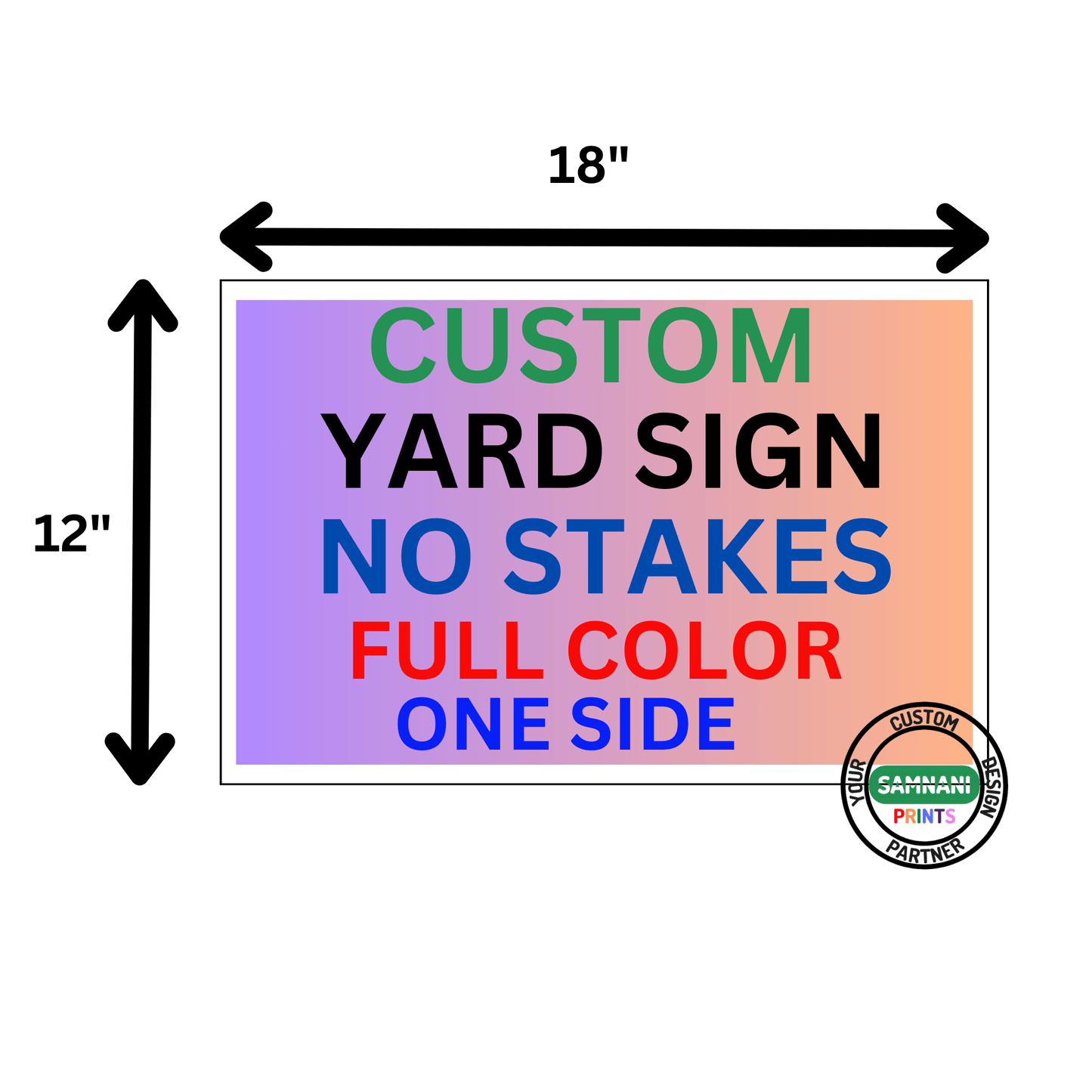 Yard Signs 100 signs