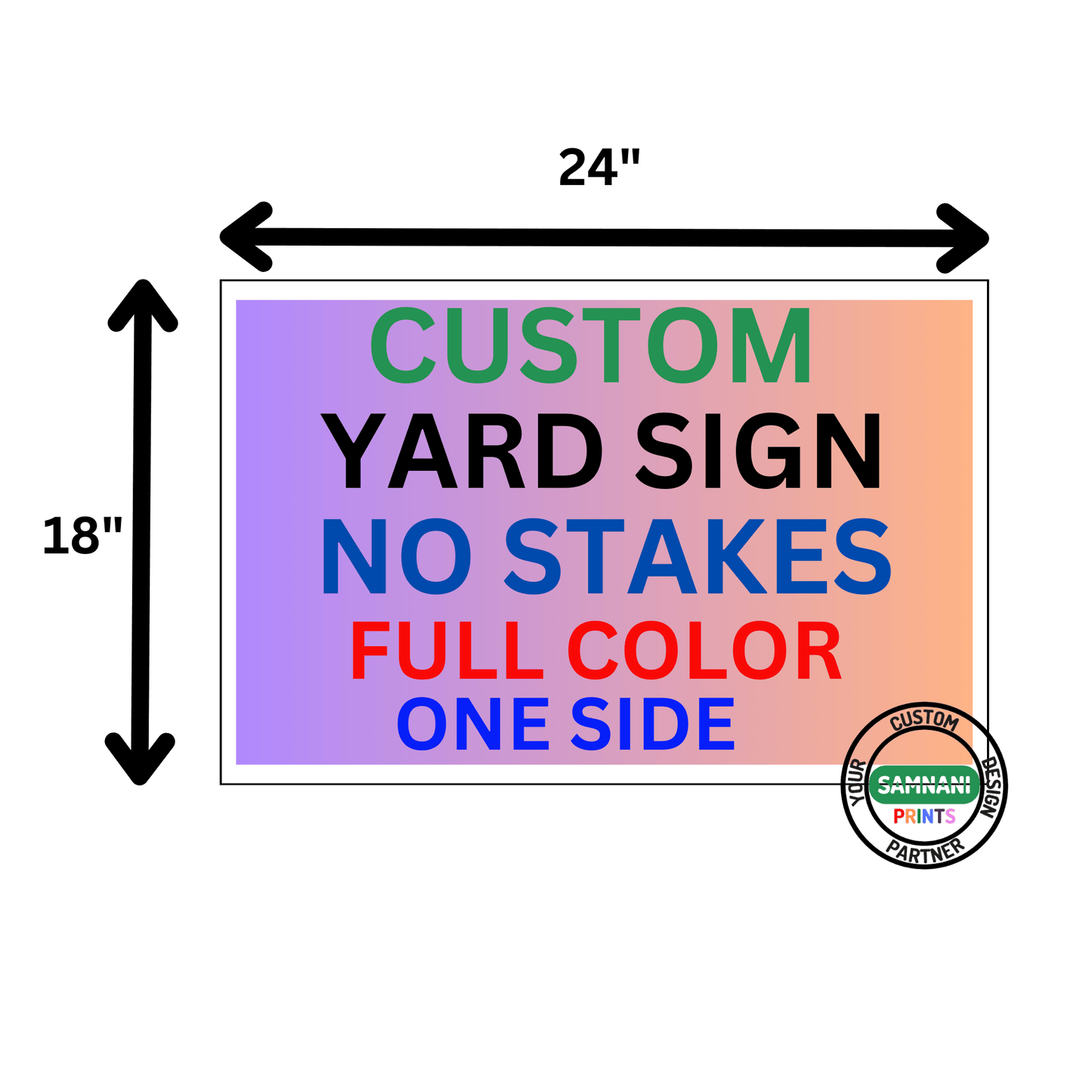 Yard Signs 100 signs