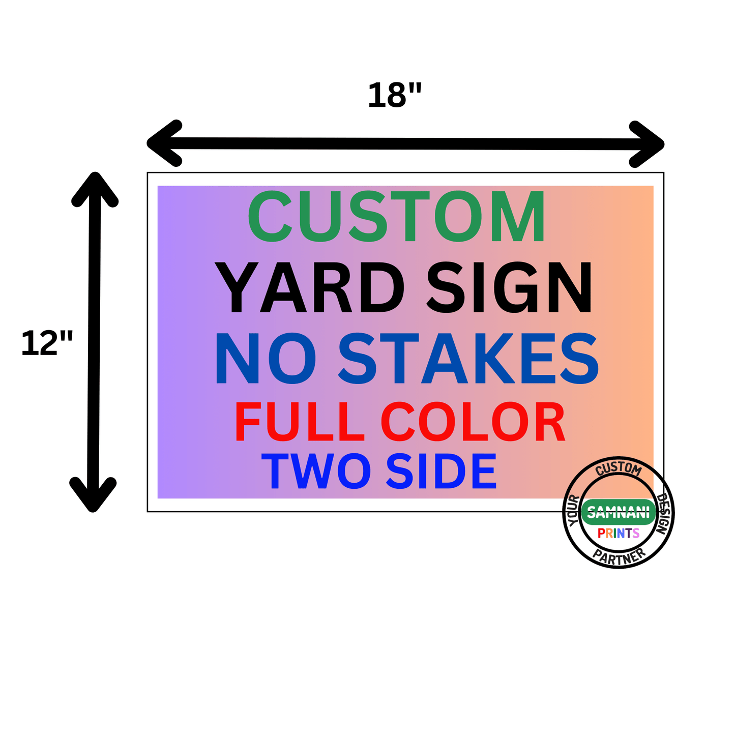 Yard Signs 100 signs