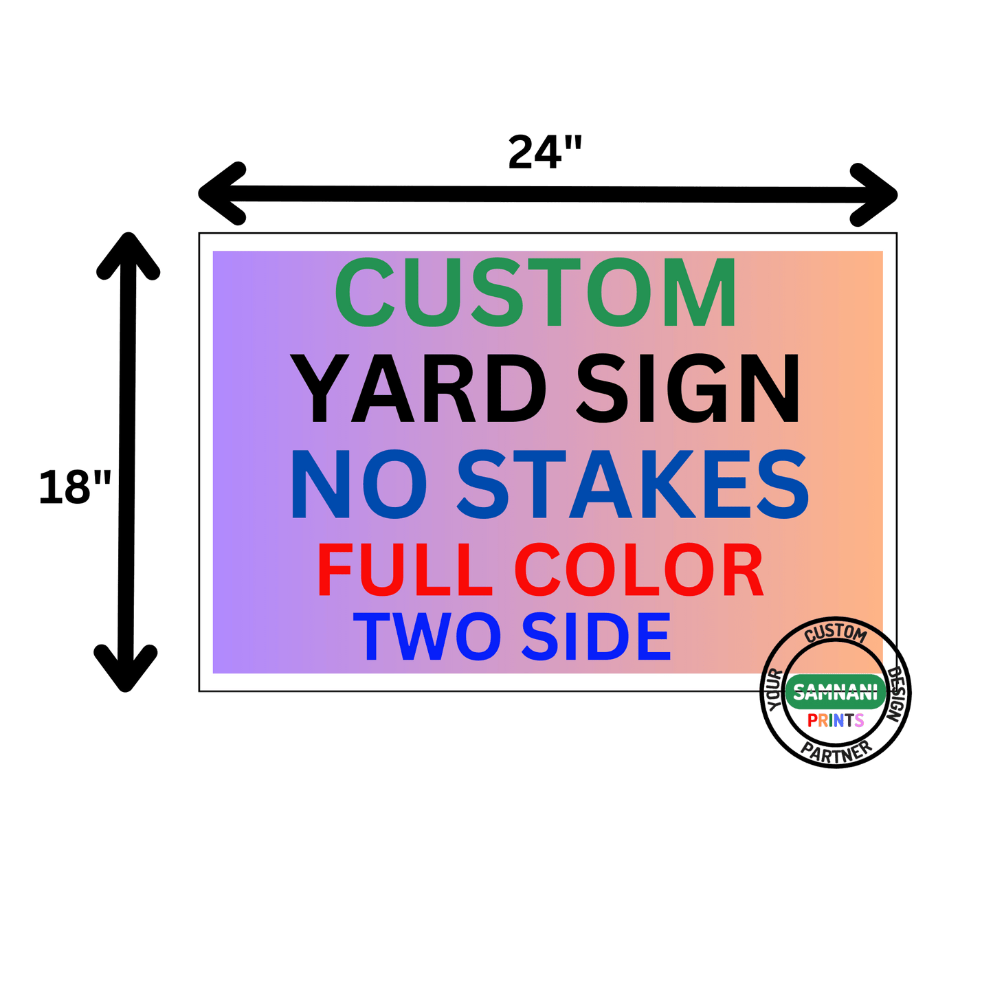Yard Signs 100 signs