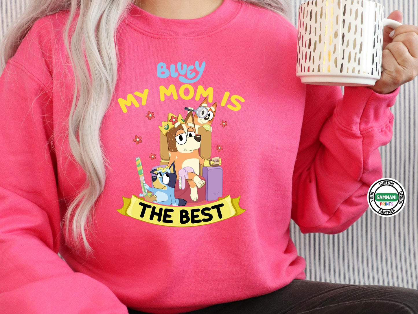 Family-friendly Bluey t-shirts perfect for casual wear or themed parties.