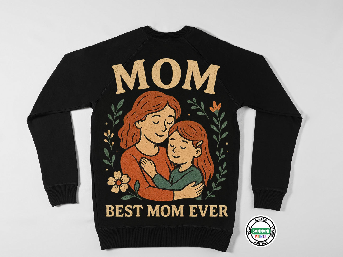 Best Mom Ever T-Shirt – Mother’s Day Gift from Daughter or Son | Cute Mom and Child Illustration Shirt | Gift for Mom Birthday Mother's Day
