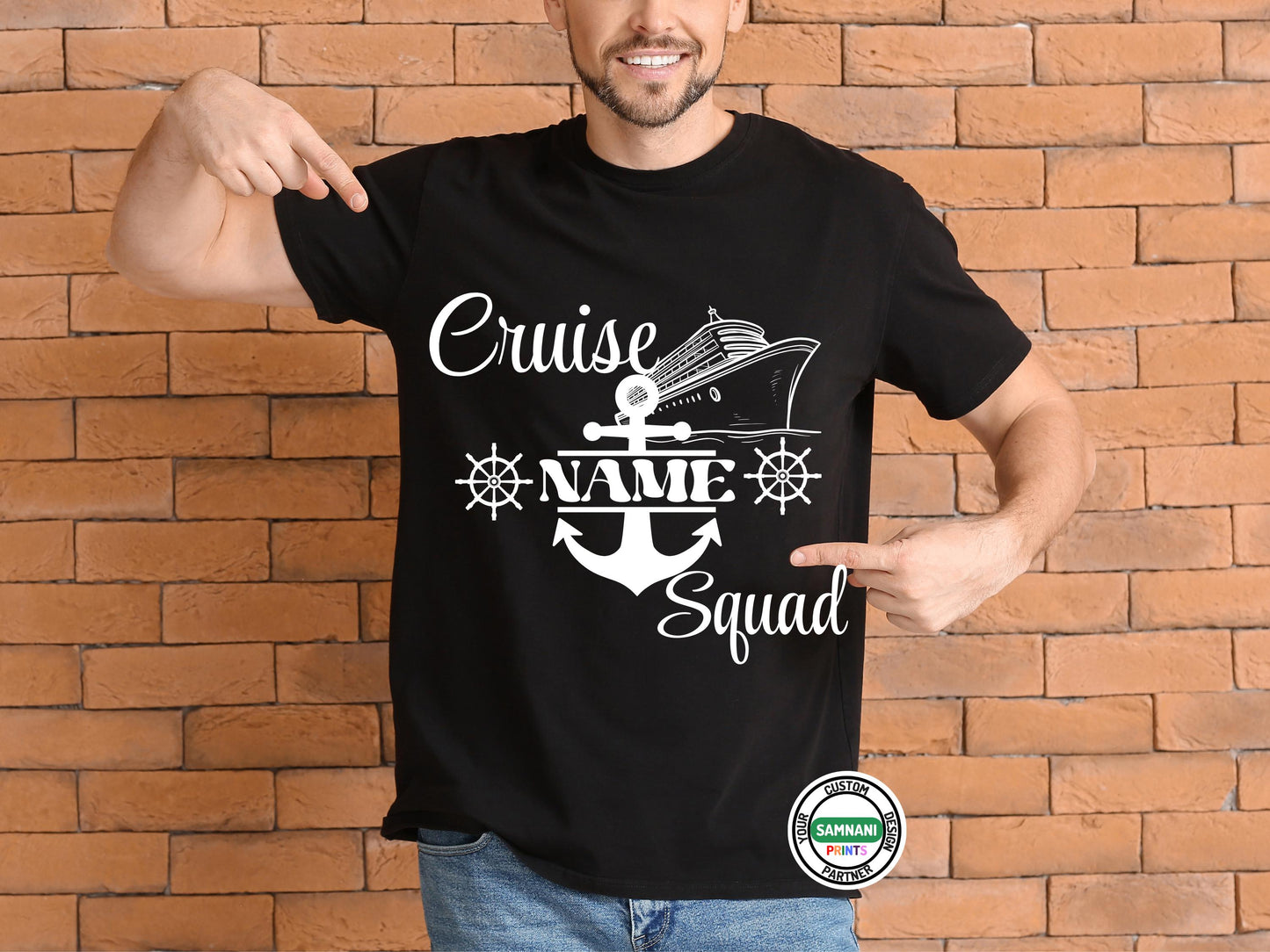 Custom Cruise Squad Shirt, Personalized Cruise Vacation, Group Cruise Shirt with Name, Matching Family Cruise Shirts, Nautical Shirt Design