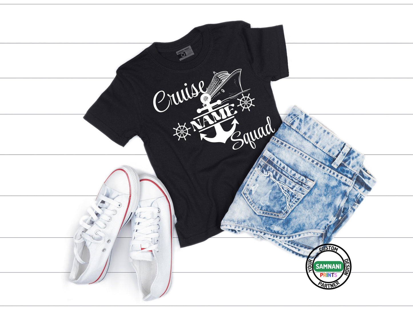 Custom Cruise Squad Shirt, Personalized Cruise Vacation, Group Cruise Shirt with Name, Matching Family Cruise Shirts, Nautical Shirt Design