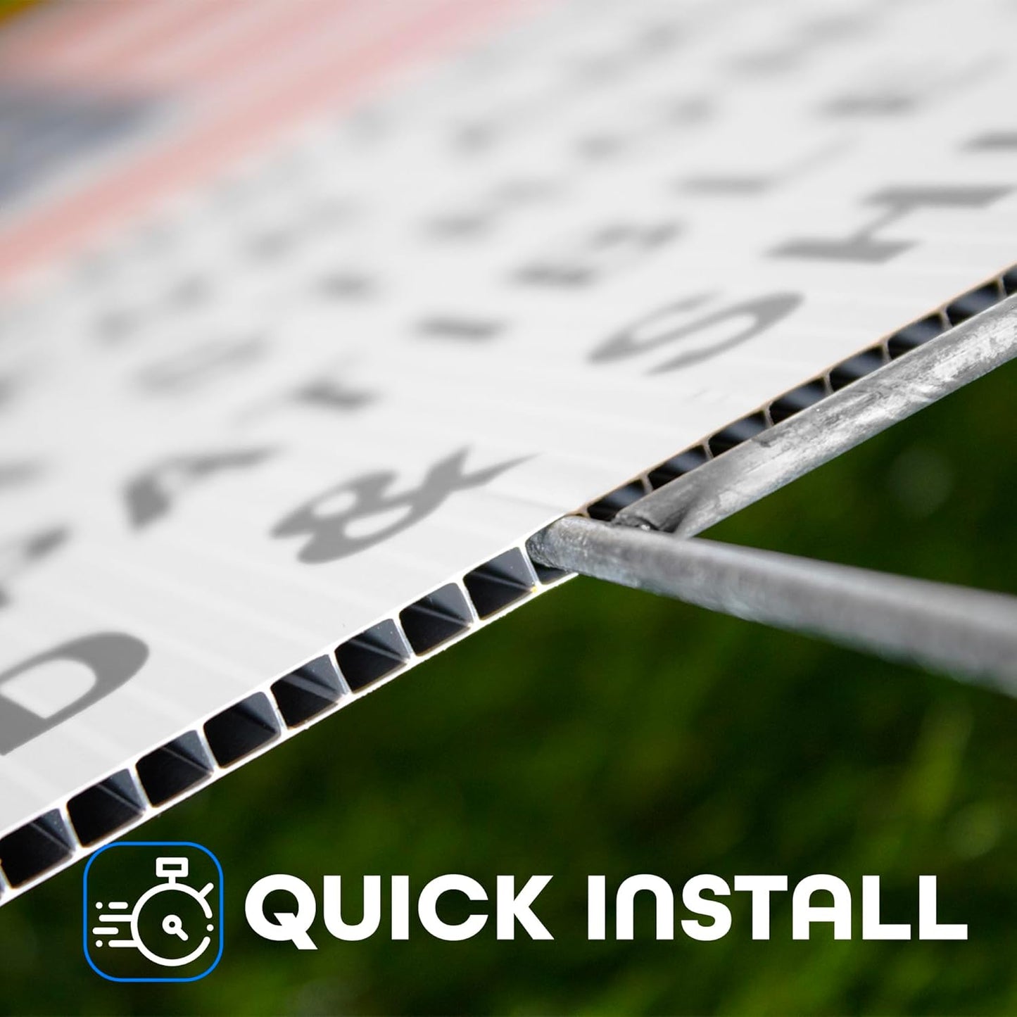 H Stakes 12" BOX OF 100 Steel Rod for Yard Signs – Durable Heavy-Duty Sign Stakes for Corrugated Plastic Signs (4mm Coroplast Compatible)