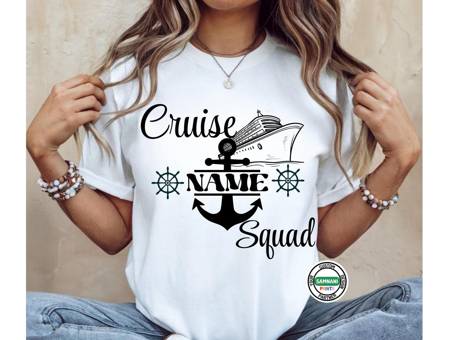 Custom Cruise Squad Shirt, Personalized Cruise Vacation, Group Cruise Shirt with Name, Matching Family Cruise Shirts, Nautical Shirt Design